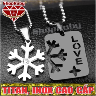 Vòng Cổ Đôi Hoa Tuyết màu Đen, Vàng, Trắng, Xanh
