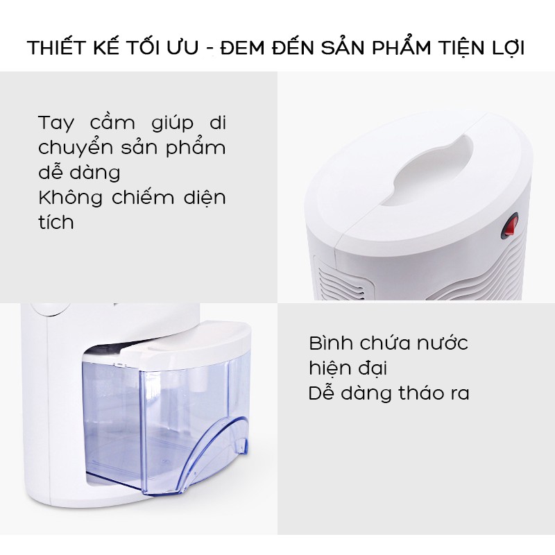 Máy hút ẩm lọc không khí Vie STORM tiêu chuẩn - bảo hành 1 năm lỗi 1 đổi 1 (40m2 - 1000ml/ngày)