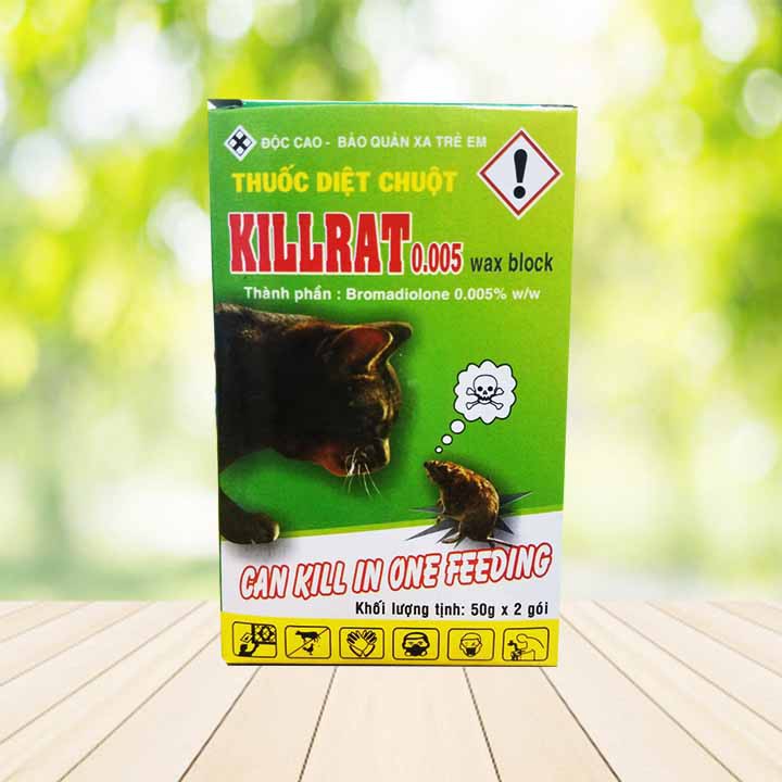 Thuốc diệt chuột Killrat Diệt chuột hiệu quả 100g