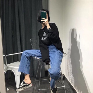 Quần jeans ống suông bigsize