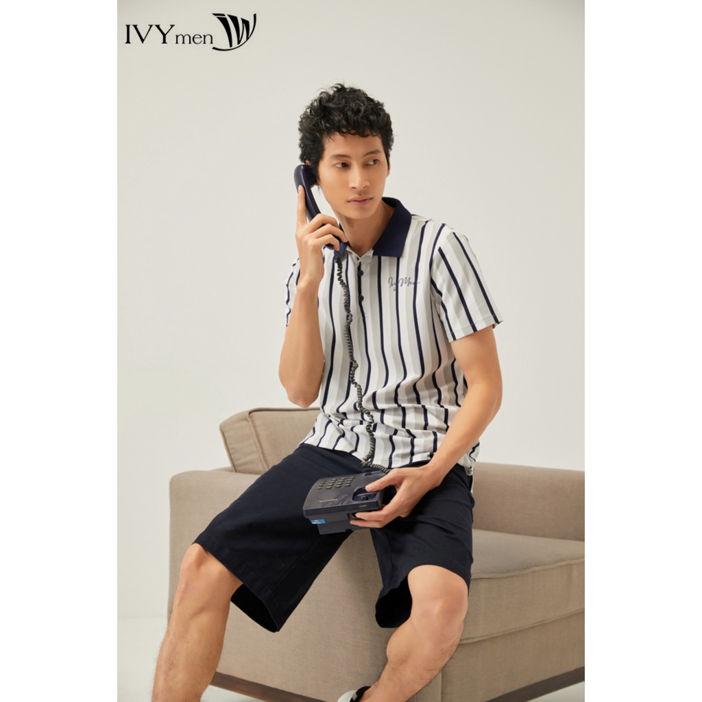 Áo polo nam kẻ dọc IVY moda MS 57E2938