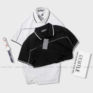Áo Polo nam phối chỉ ngực Azbasic chất cotton cao cấp , áo thun nam có cổ , Polo cổ bẻ ngắn tay công sở Jan Store