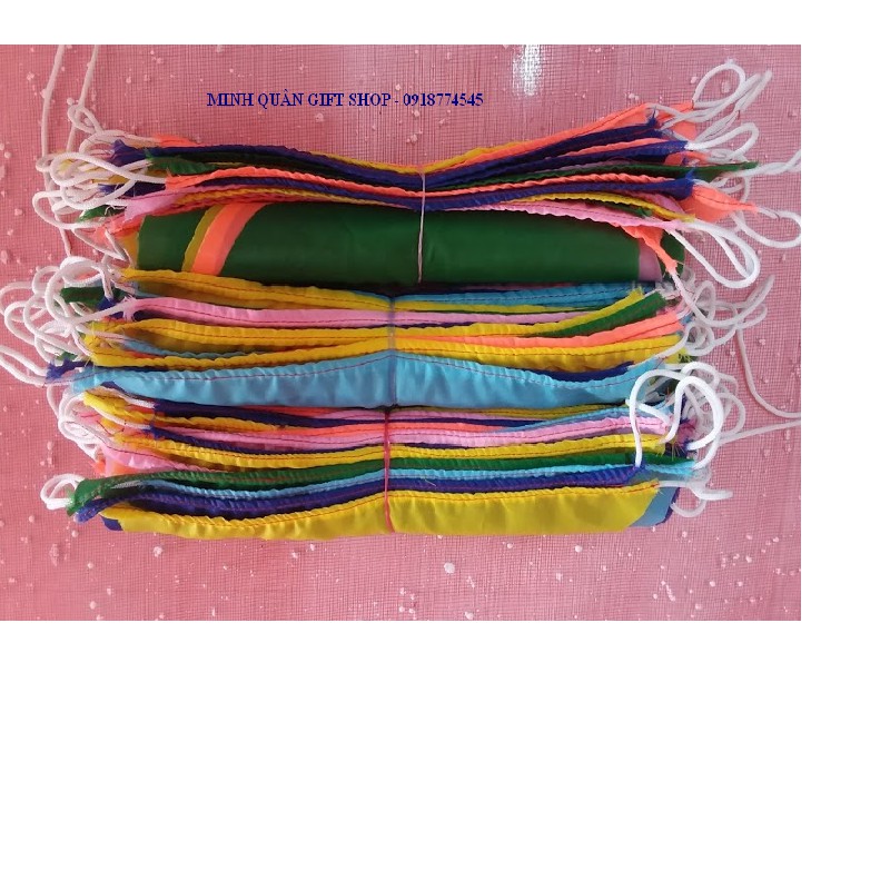 Cờ dây tam giác nhiều màu - 10 mét/1 dây