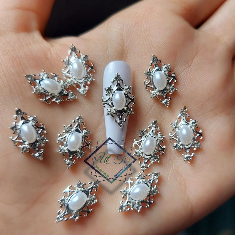 combo charm bạc nail mã 40
