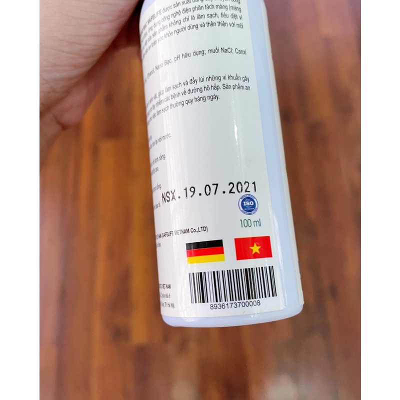 Dung Dịch Sát Khuẩn Nano Bạc Safelife Siêu Diệt Khuẩn Cực Nhanh 100ml | BigBuy360 - bigbuy360.vn