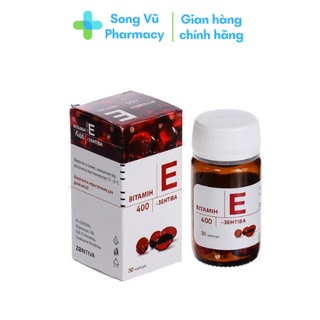 Viên e đỏ nga 400mg lọ thủy tinh 30 viên