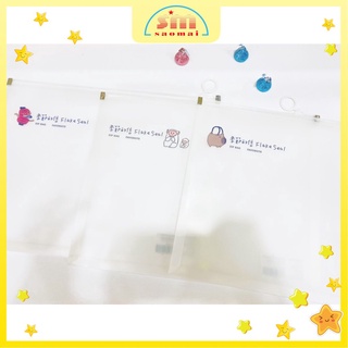 túi zip đựng hồ sơ A4 LBD09-A đầu kéo tròn-Bìa nhựa hồ sơ zip kéo miệng A4.