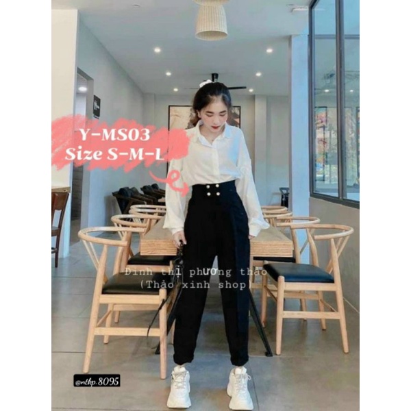 QUẦN TÂY 4 NÚT LƯNG CAO - ẢNH TỰ CHỤP