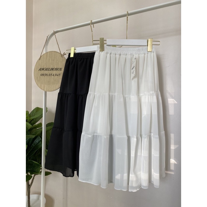 [FREESHIP] 🦋 Chân Váy Dài Chữ A Ulzzang 3 Tầng 🦋 Chân váy xếp ly - Hàng Quảng Châu - Freesize đến 60kg | BigBuy360 - bigbuy360.vn