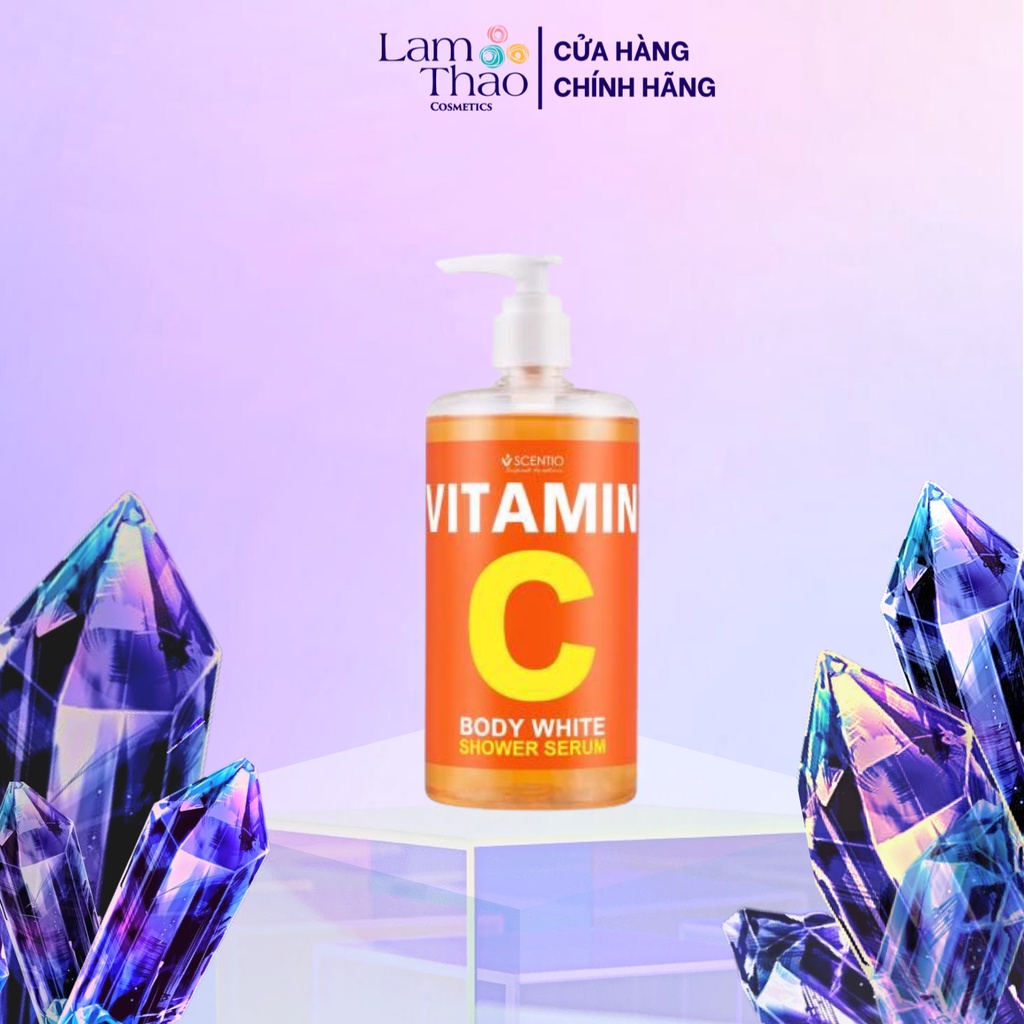 Sữa Tắm Dưỡng Trắng Và Phục Hồi Da Chuyên Sâu Scentio Vitamin C Body White Shower Serum