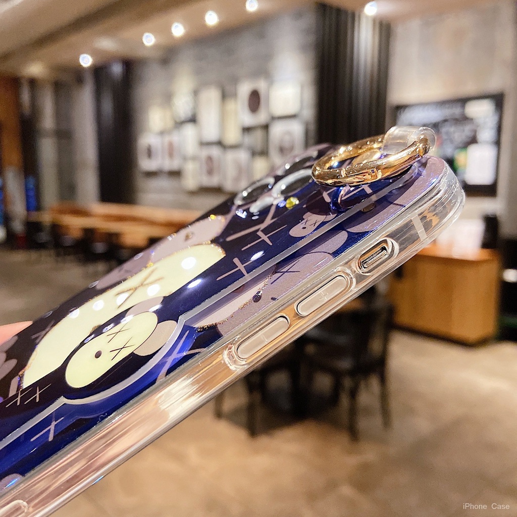 Ốp Điện Thoại Hình Gấu Có Dây Đeo Cho iPhone 7 8 X XR XsMax 11 12 13 14 pro max