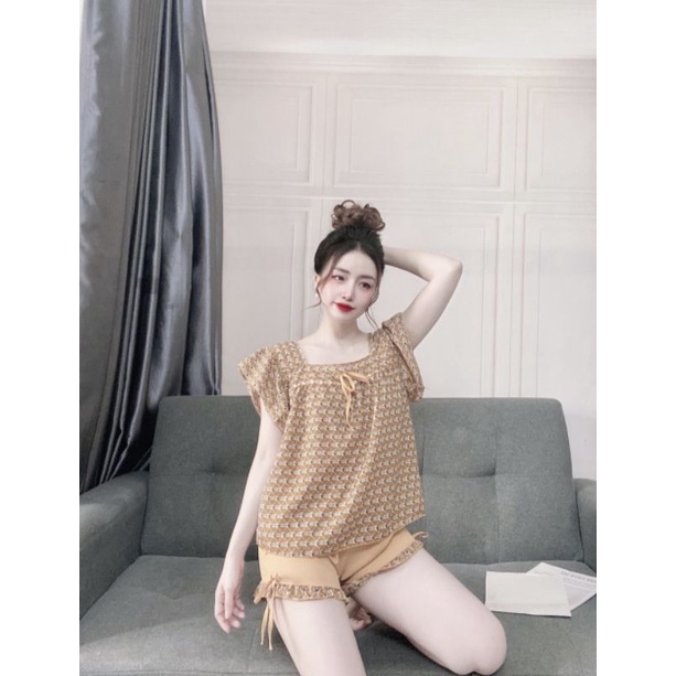 đồ bộ đùi lụa ngủ cát hàn