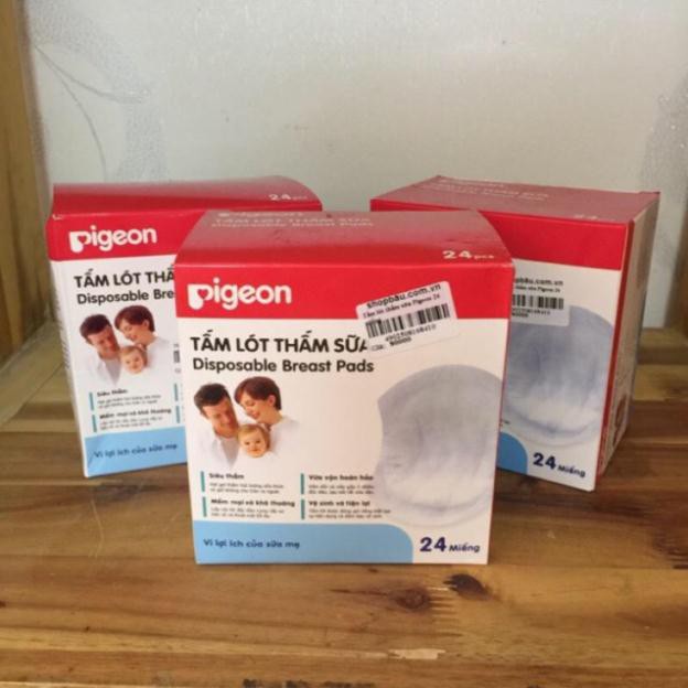 Miếng lót thấm sữa Pigeon hàng chính hãng hộp 24 miếng