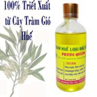 Tinh dầu tràm phước quảng chai tròn 100ml tem vàng