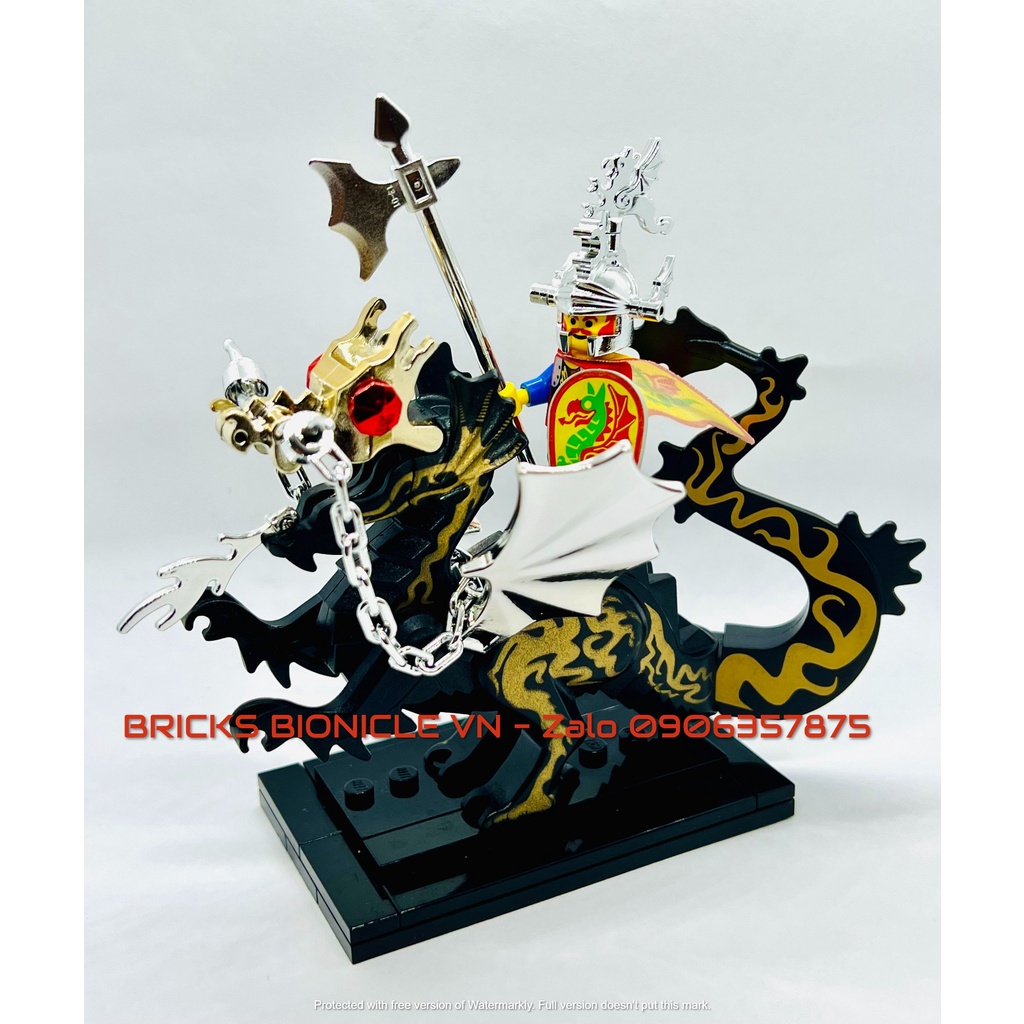LEGO MINIFIGURES - ĐỒ CHƠI XẾP HÌNH LEGO MINIFIGURES - DRAGON KNIGHT & SLIVER DRAGON PLUME