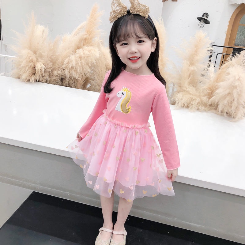 Đầm Công Chúa Thời Trang Cho Bé Gái 1-8 Tuổi