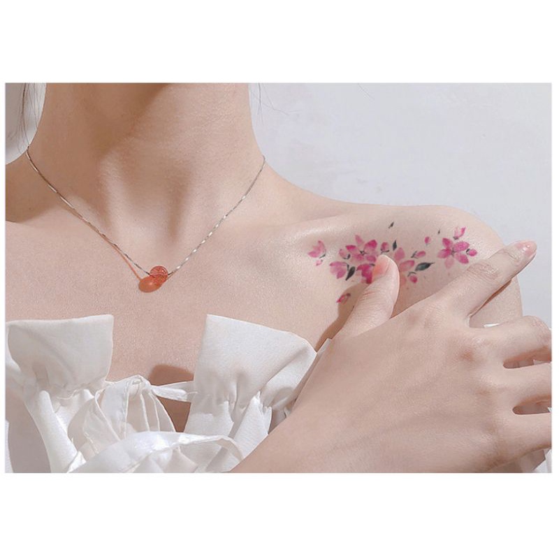 Hình xăm hoa rực rỡ đẹp a10. Tatoo dán mini