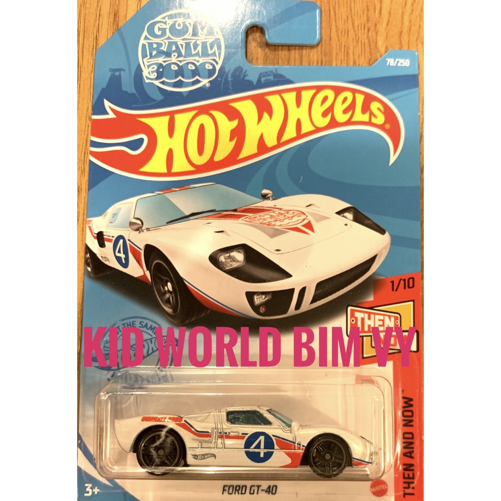 Xe mô hình Hot Wheels basic Ford GT-40 GTB33.