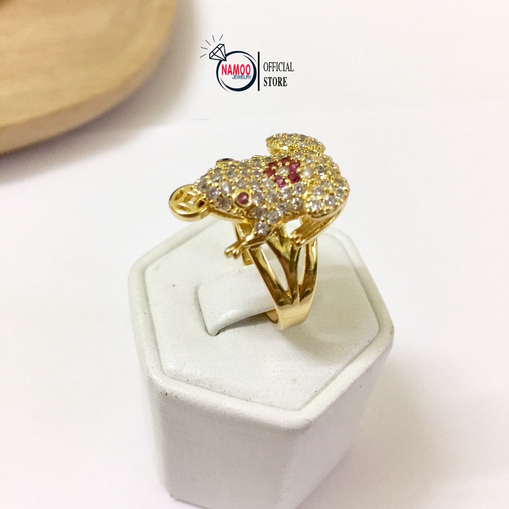 Nhẫn Vàng cóc N519 Mạ Vàng 18k Cao Cấp Namoo Jewelry