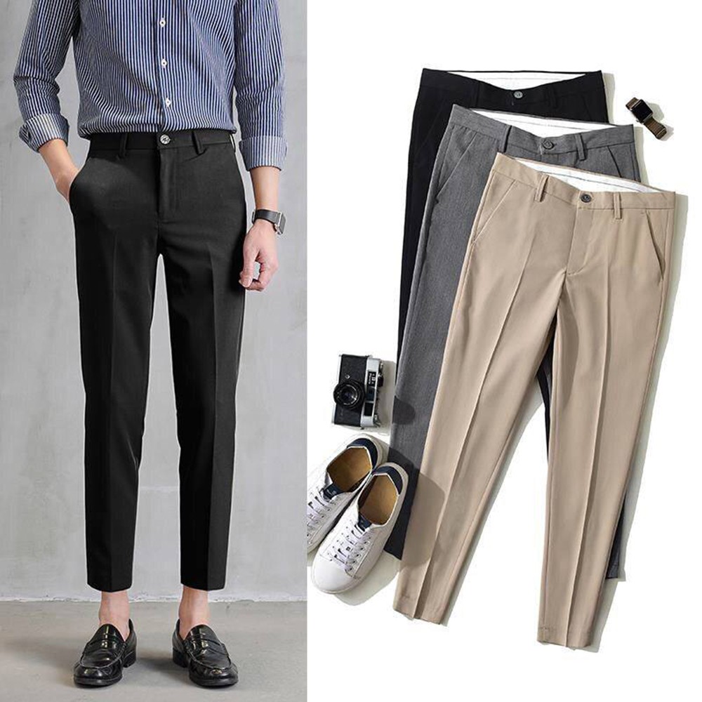 Quần Tây Âu Chinos Nam Dáng Baggy 3 Màu Đơn Giản Thời Trang MENFASHION JOGGER NAM 9000066C9