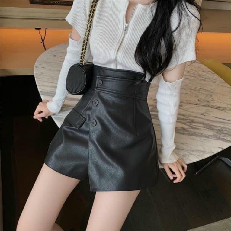 [ 𝐅𝐑𝐄𝐄 𝐒𝐇𝐈𝐏 ] QUẦN SHORT DẠ VẠT CHÉO NẮP TÚI THIẾT KẾ