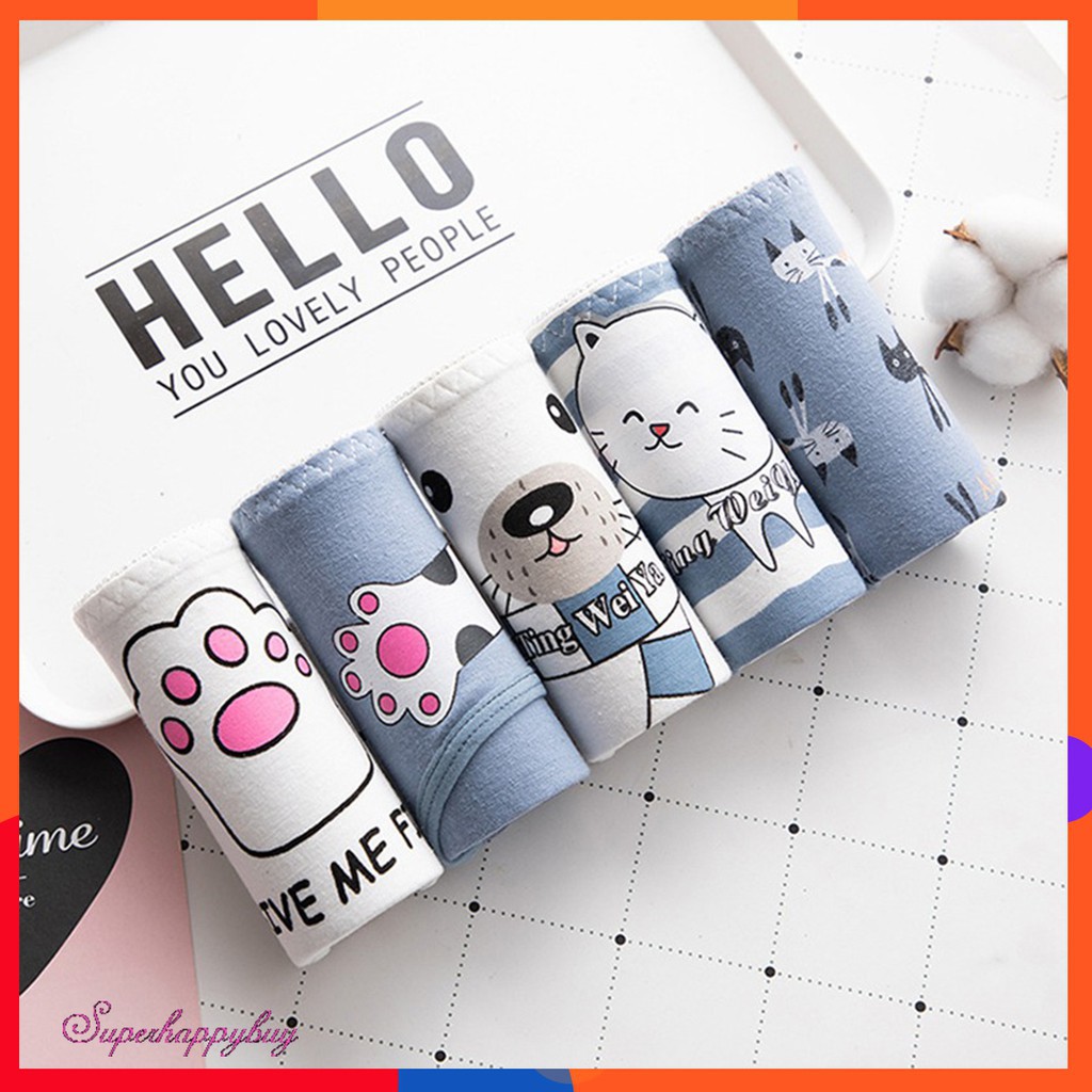 Quần lót họa tiết hoạt hình xinh xắn dành cho nữ