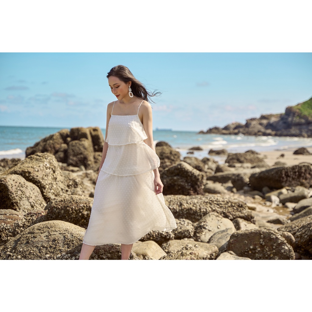OLV - Đầm White Layering Maxi