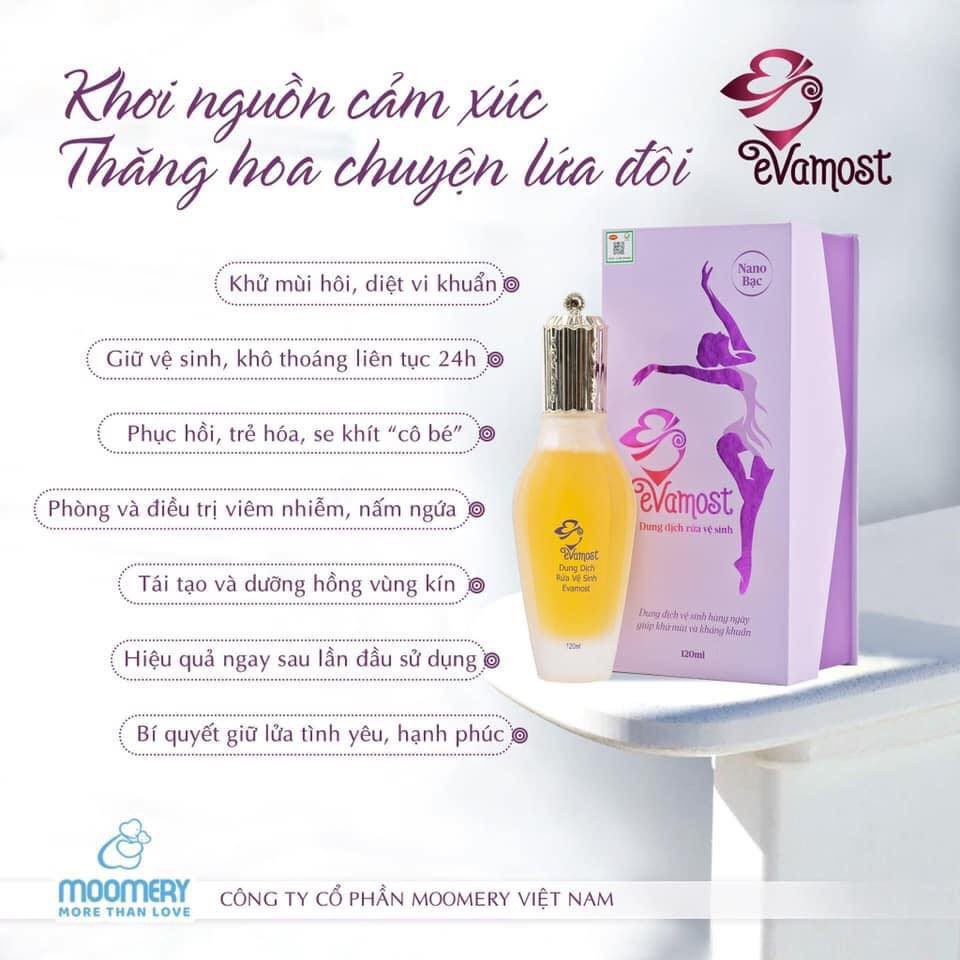 Evamost [NGUYÊN TEM] Dung Dịch Vệ Sinh Phụ Nữ Evamost Nhã Phương Chính Hãng Se Khích Hồng Hào Vùng Kín