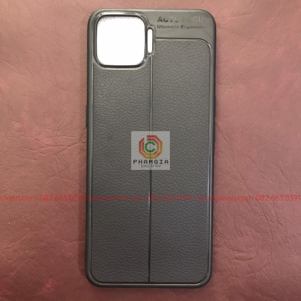 Ốp lưng Oppo A73 (4g) dẻo đen giả da auto focus