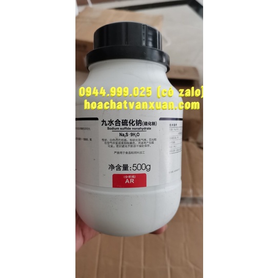 Hóa chất Na2S .9H2O lọ 500g CAS 1313-84-4 sodium sulfide nonahydrate natri sulfide