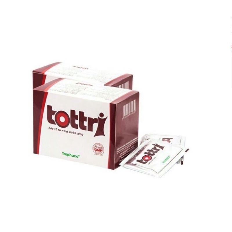 TOTTRI Hộp 15 Túi Hoàn Cứng - Cải thiện trĩ cấp, ngăn ngừa bệnh trĩ tái phát
