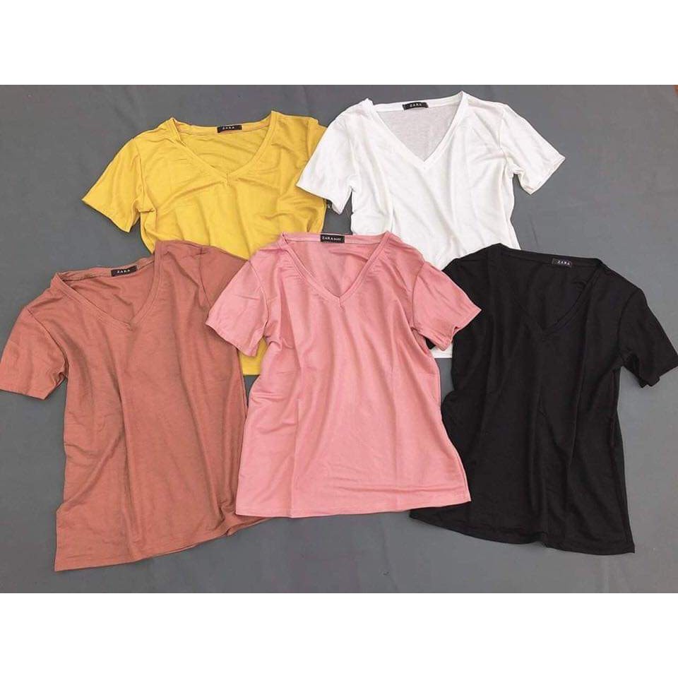 [Combo KM Khủng 5 Chiếc_Free Ship] Áo Đũi Giấy Cổ Tim VNXK HOT NEW_Siêu Mát_Mềm_Mượt