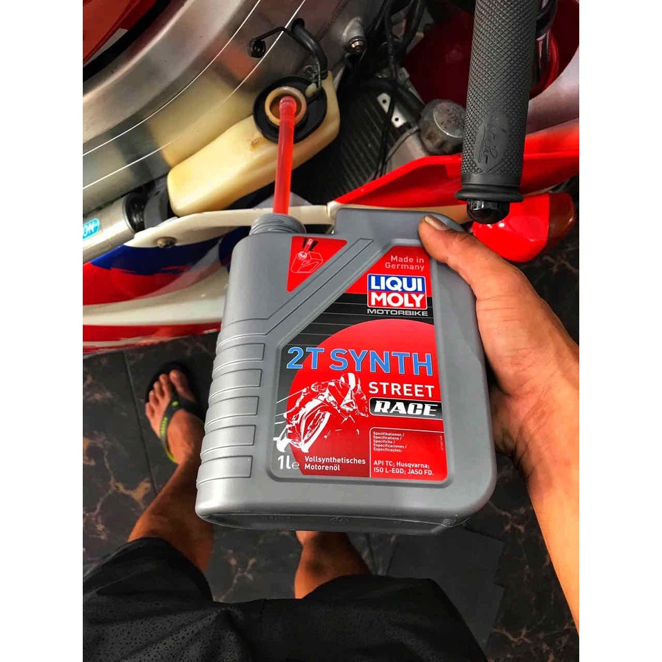 Nhớt phụ gia Liqui Moly 2T Synth Street Race 1 lít , cho Yaz. Xipo , Nova