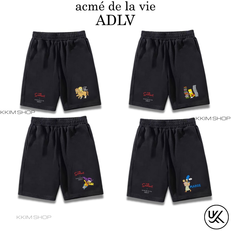 QUẦN SHORT ADLV The Simpsons Nam Nữ, quần đùi thun unisex form rộng thể thao, lửng cộc ngắn mặc nhà KKIMSHOP