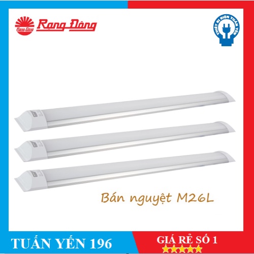 [CHÍNH HÃNG] Đèn LED Bán Nguyệt 18W Rạng Đông, Dài 0,6m- Bảo Hành 2 Năm - Model: BD M26L 60/18W