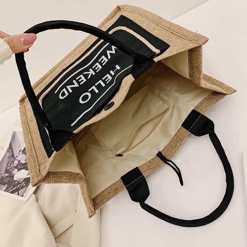 Túi Cói Hello Sành Điệu Cho Phái Đẹp