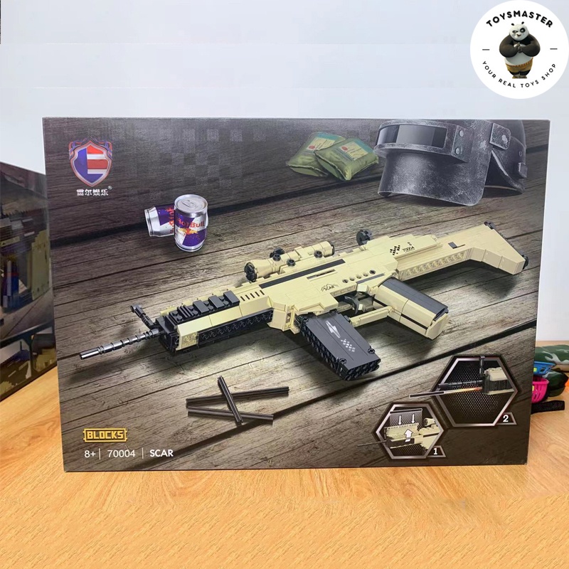 Đồ Chơi Lắp Ráp Mô Hình Súng Rifle Scar Block CS:GO No.70004 Với 400+ Mảnh Ghép,Tỉ Lệ 1:1