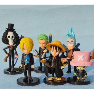 [Giá rẻ] Bộ 6 mô hình nhân vật One Piece – phiên bản Luffy Mafia