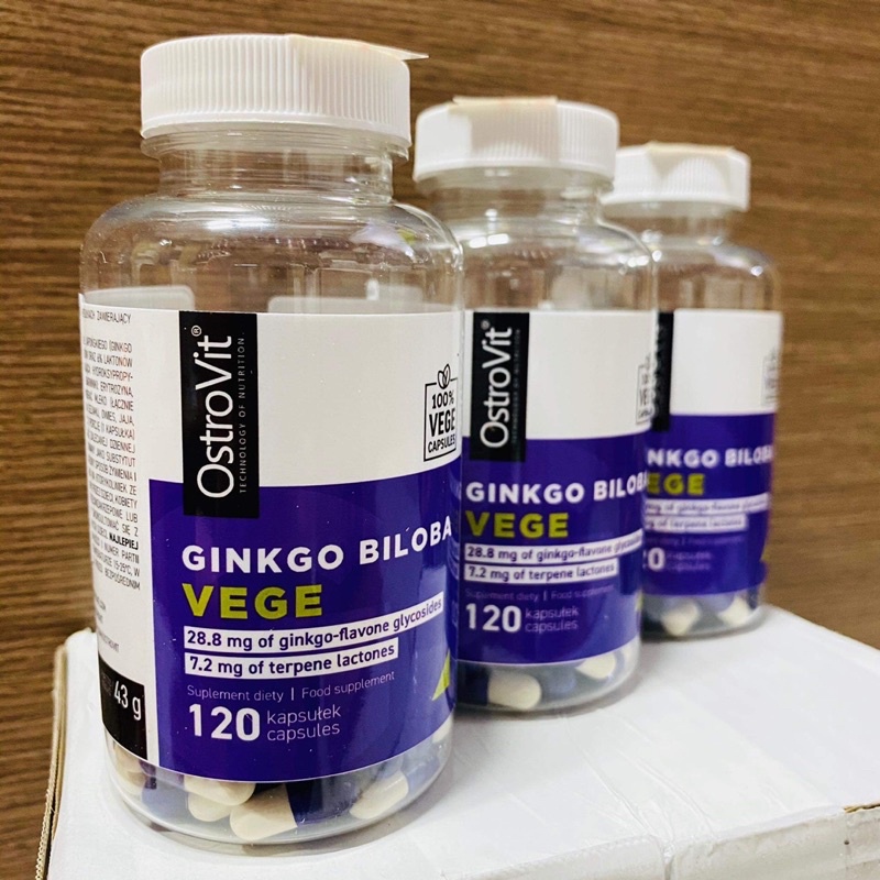 Ostrovit Ginkgo Biloba Vege  - Viên Uống Bổ Não Hoạt Huyết