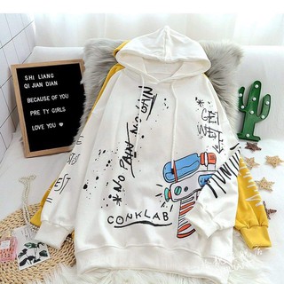 Áo hoodie nỉ in thân siêu cưng - Hana Store