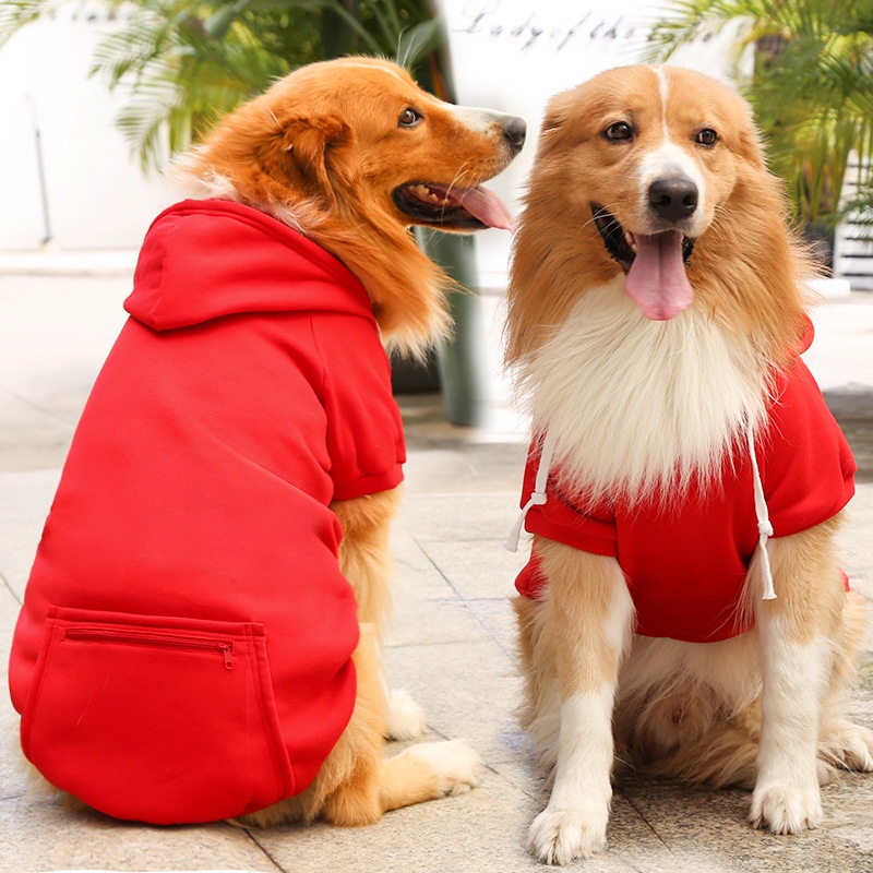 Áo nỉ hoodie cho chó lớn nhiều màu sắc - Áo nỉ có mũ cho cho thú cưng đến 40kg