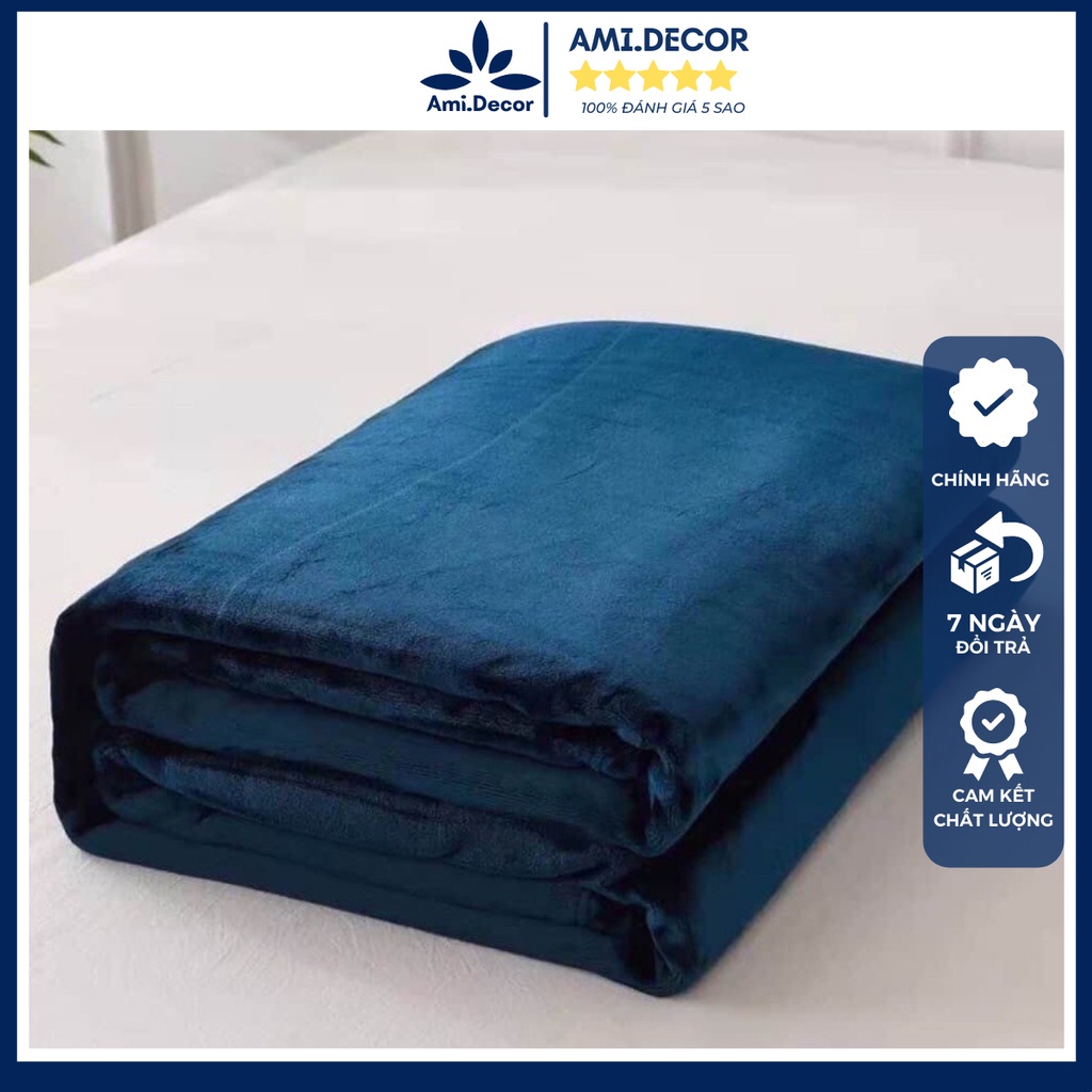 Chăn lông tuyết nhung Blanket nhập khẩu siêu mềm mịn, chăn hè tuyết nhung kích thước 2mx2m2 - AMI.Decor