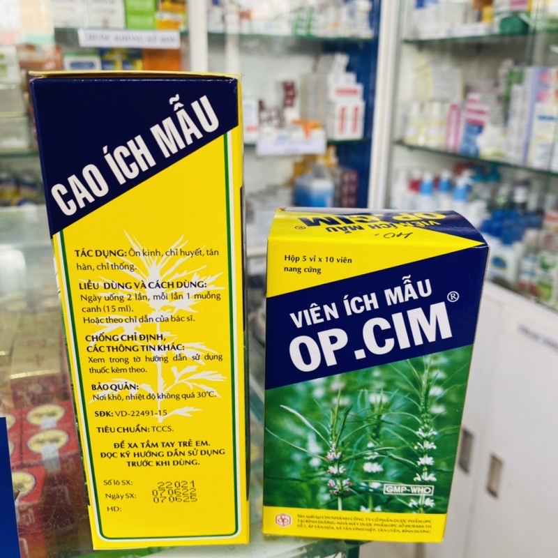✅  Cao Ích Mẫu OPC _Điều hòa kinh nguyệt,đau bụng kinh.Dạng nước chai lớn .Dạng viên