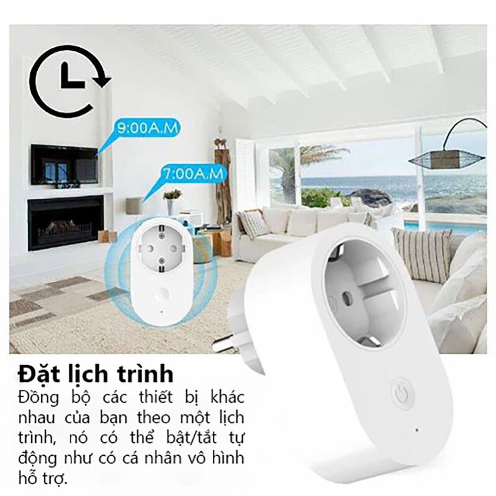 Ổ cẳm thông minh Xiaomi Smart Plug Wifi (Trắng) - Hàng chính hãng - Bảo hành 6 tháng