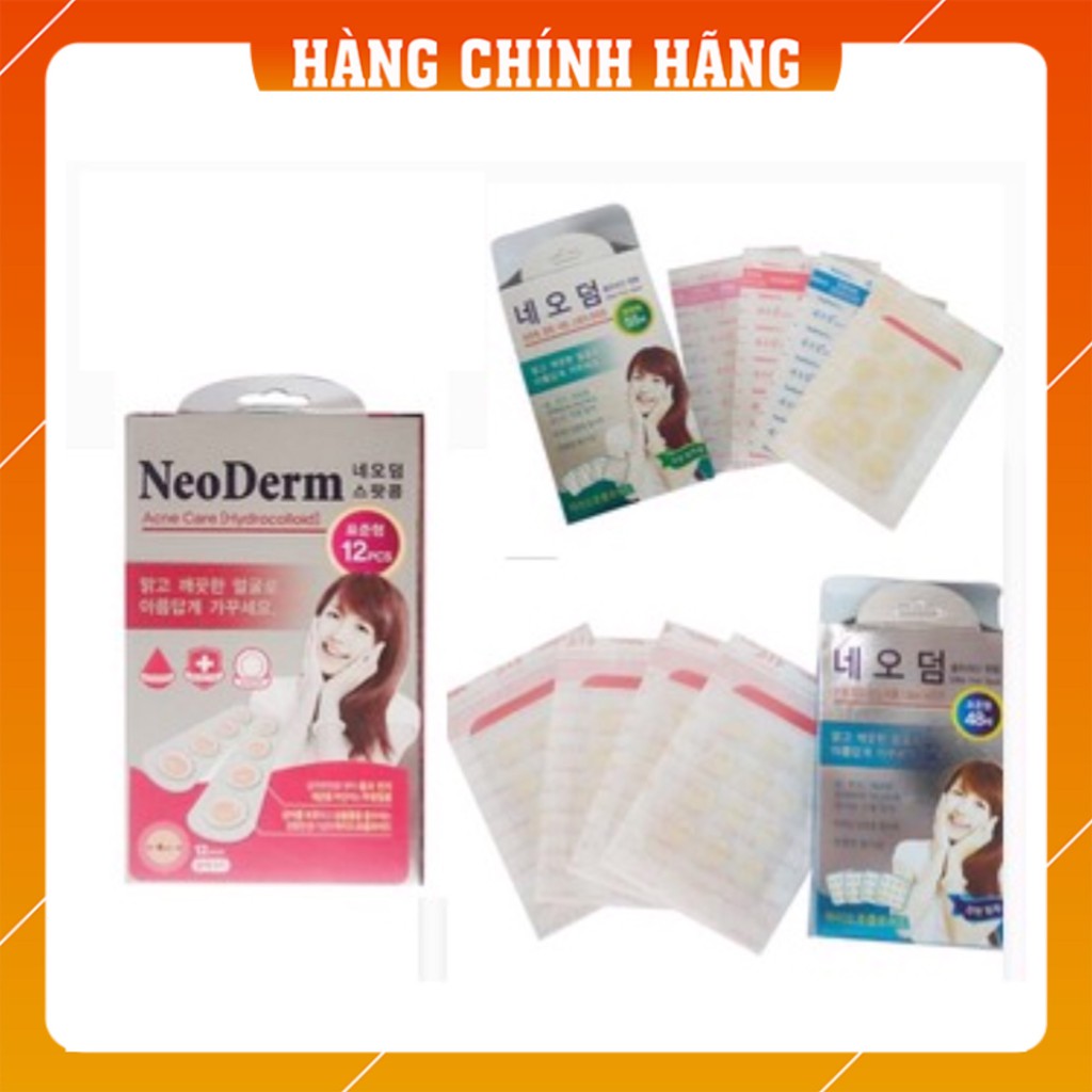 Miếng dán hút mụn/lành vết thương NeoDerm Ultra Thin Sport 16 miếng