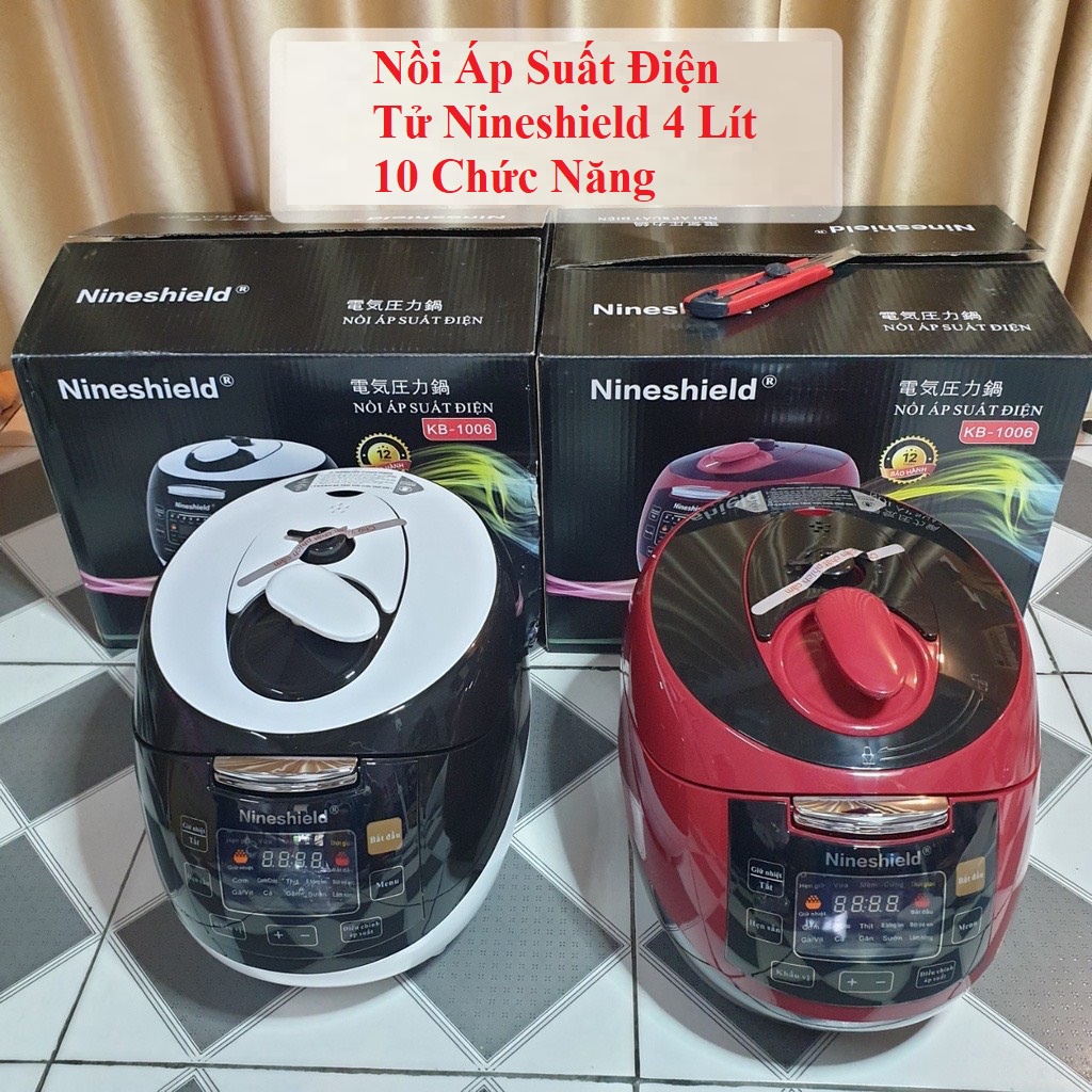 Nồi Áp Suất Đa Năng Nineshield KB-1006/ KB-618 Dung Tích 4 Lít Chính Hãng