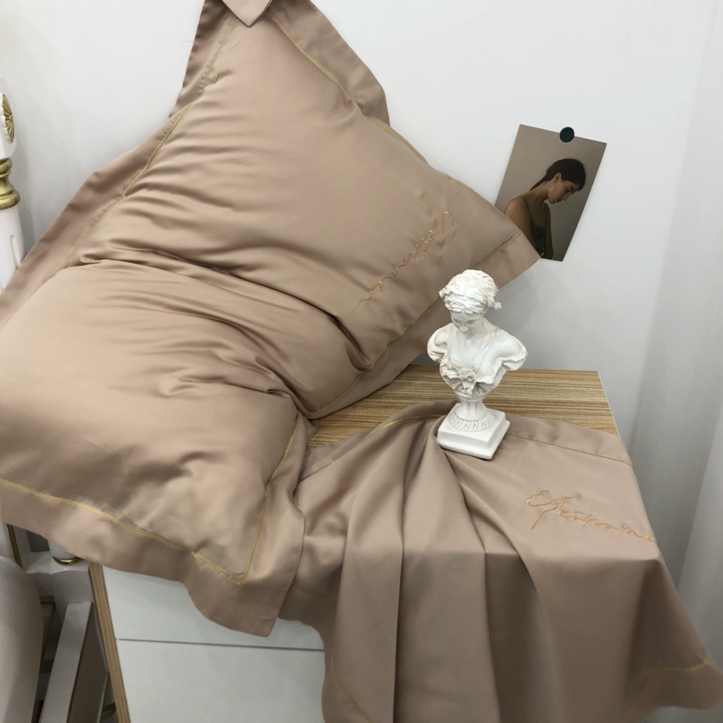Vỏ Gối Lụa Tencel Cao Cấp Size 50x70 cm Sang Xịn Mịn Mát - May Bèo 5 cm - Màu INBOX SHOP | BigBuy360 - bigbuy360.vn