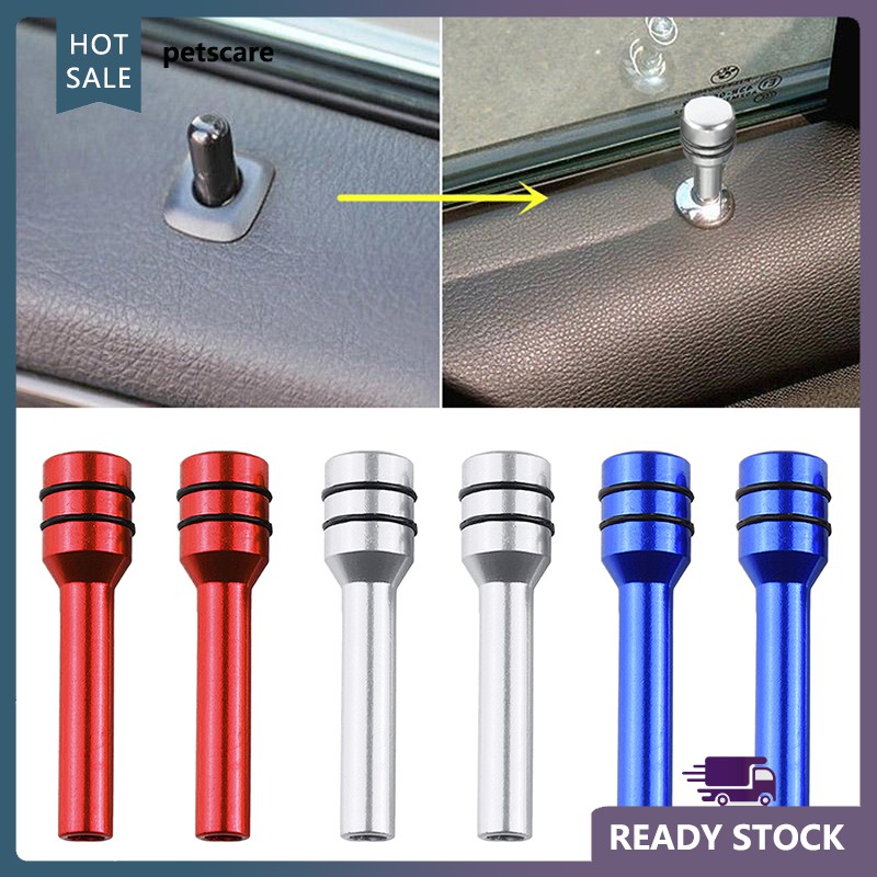 Bộ 2 Chốt Khóa Cửa Xe Hơi Bằng Hợp Kim Nhôm