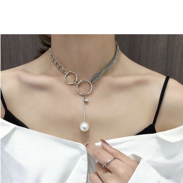 Choker Một Tầng Hình Khoen