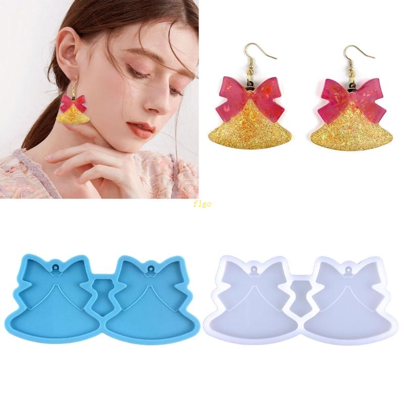 Khuôn Làm Trang Sức Hình Nơ 3D Bằng Nhựa Resin DIY
